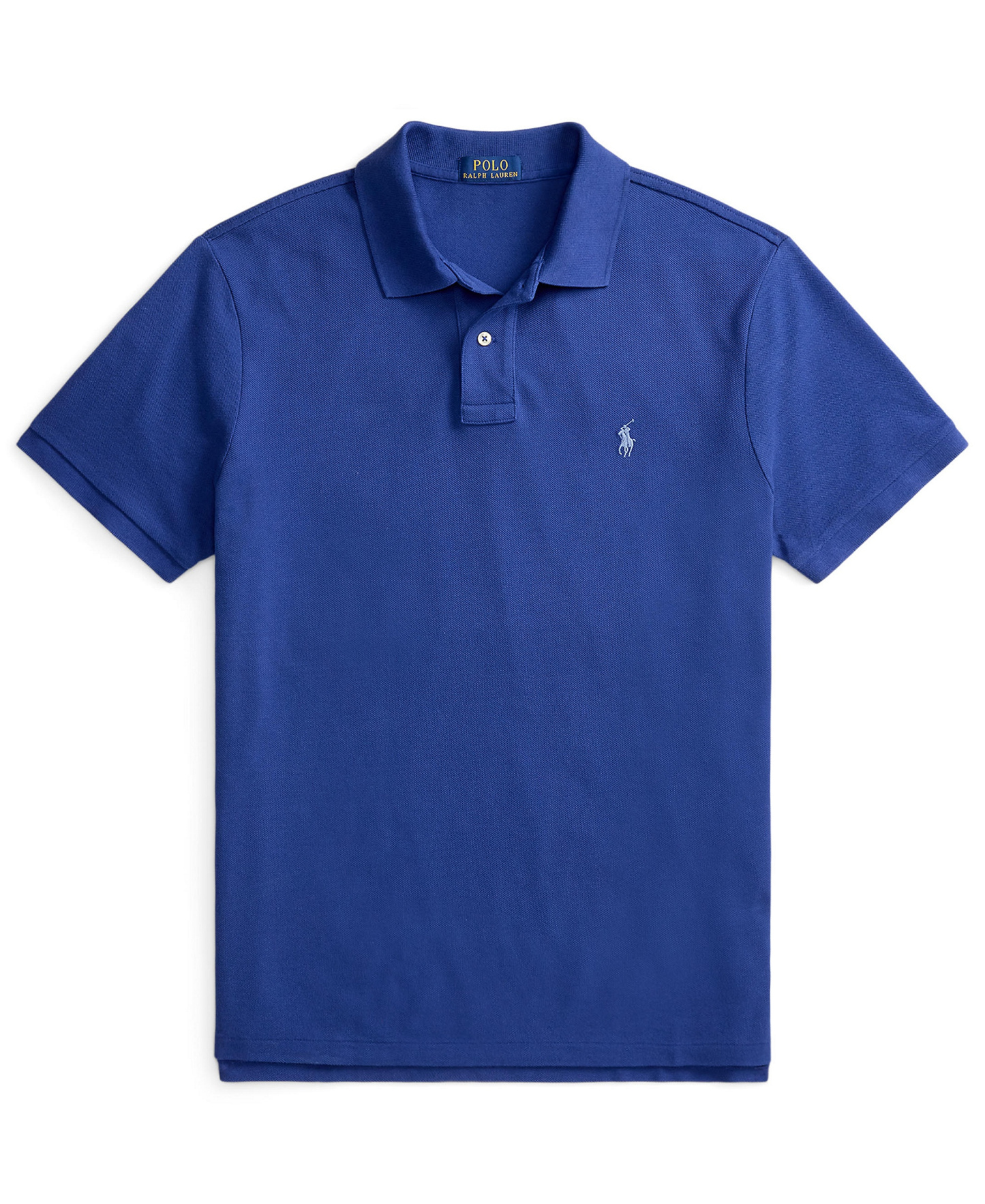 Polo Ralph Lauren Men's Custom Slim-Fit Mesh Polo Shirt - Blue Yacht/C7553