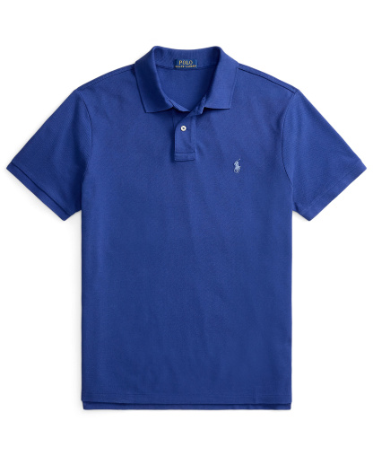 Polo Ralph Lauren Men's Custom Slim-Fit Mesh Polo Shirt - Blue Yacht/C7553