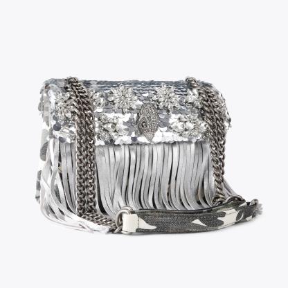 Kurt Geiger London Medium Kensington Fringe Bag - Metallics - view 3