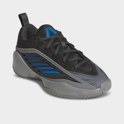 Big Kids' adidas Believe That 1 Basketball Shoes - Grey Three/Carbon/Lucid Ray Blue - Both shoes facing left