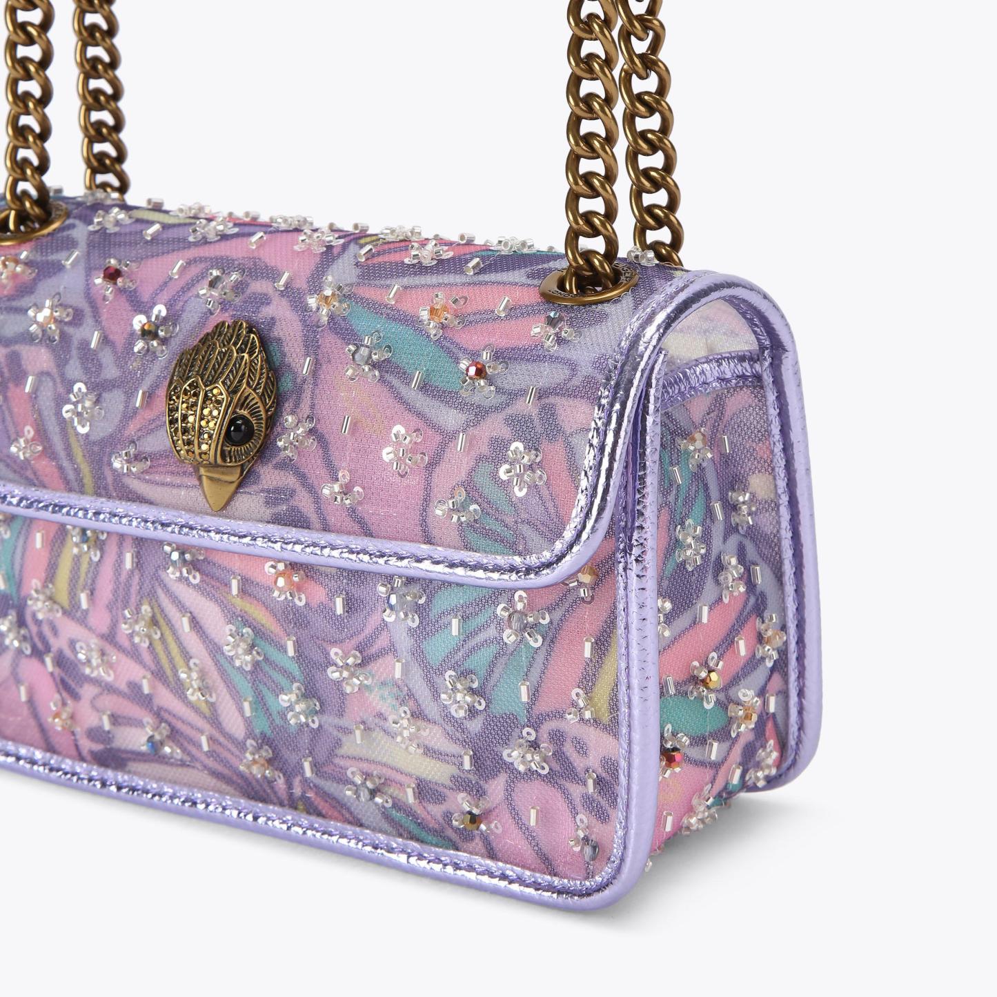 Kurt Geiger London Mini Kensington Butterfly Bag - Purple - view 6