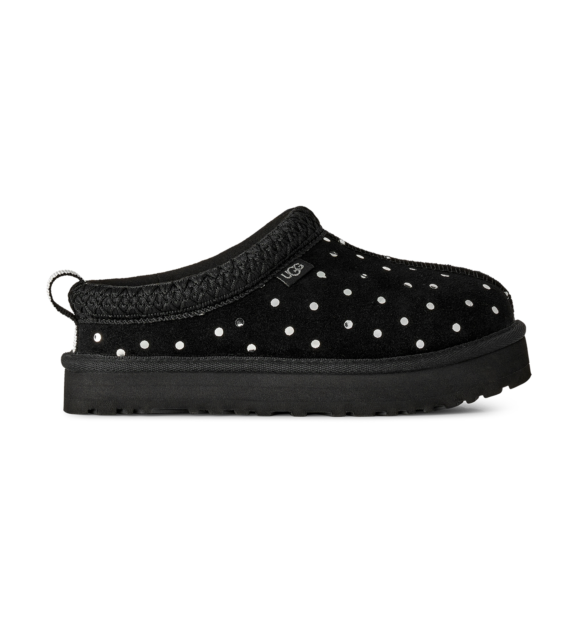 UGG® Kids Tazz Shiny Dots Slip-On Slippers - Black