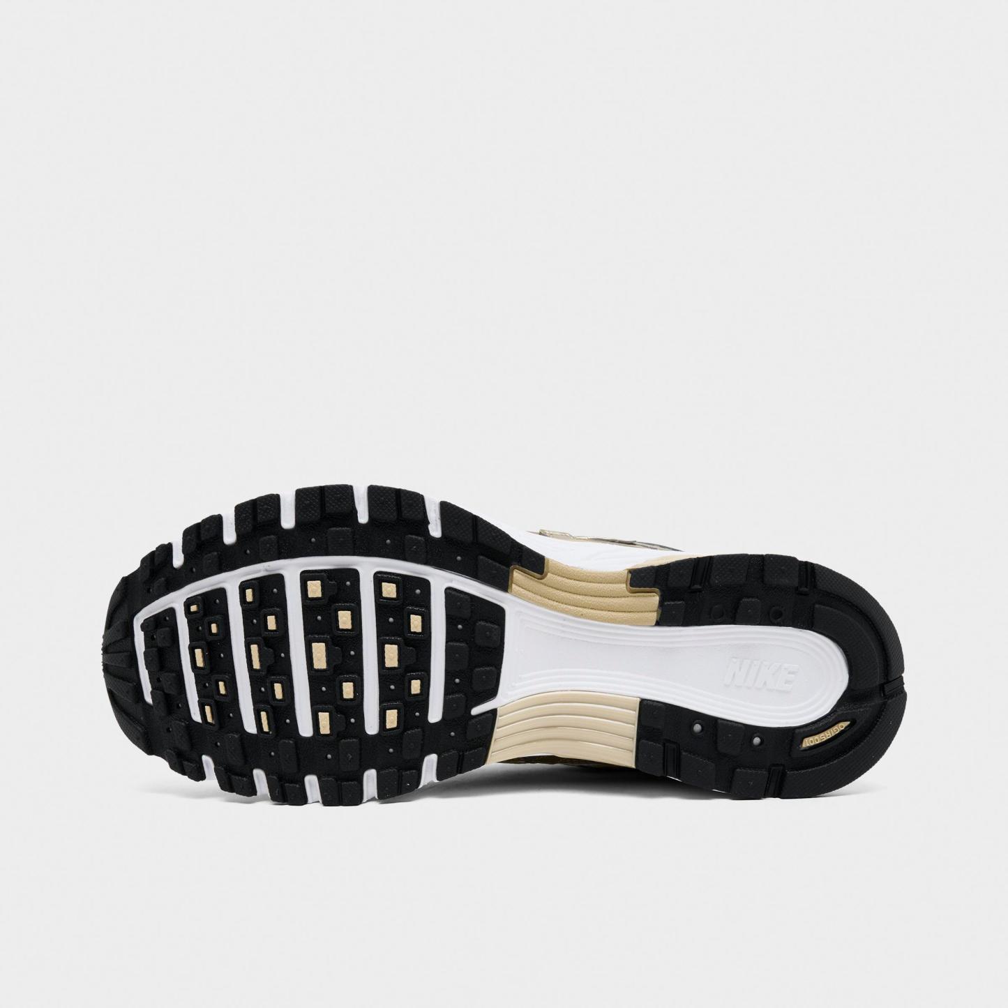 Women's Nithtke P-6000 Casual Shoes - White/Grain/Metallic Gold Grain/Black - Bottom view