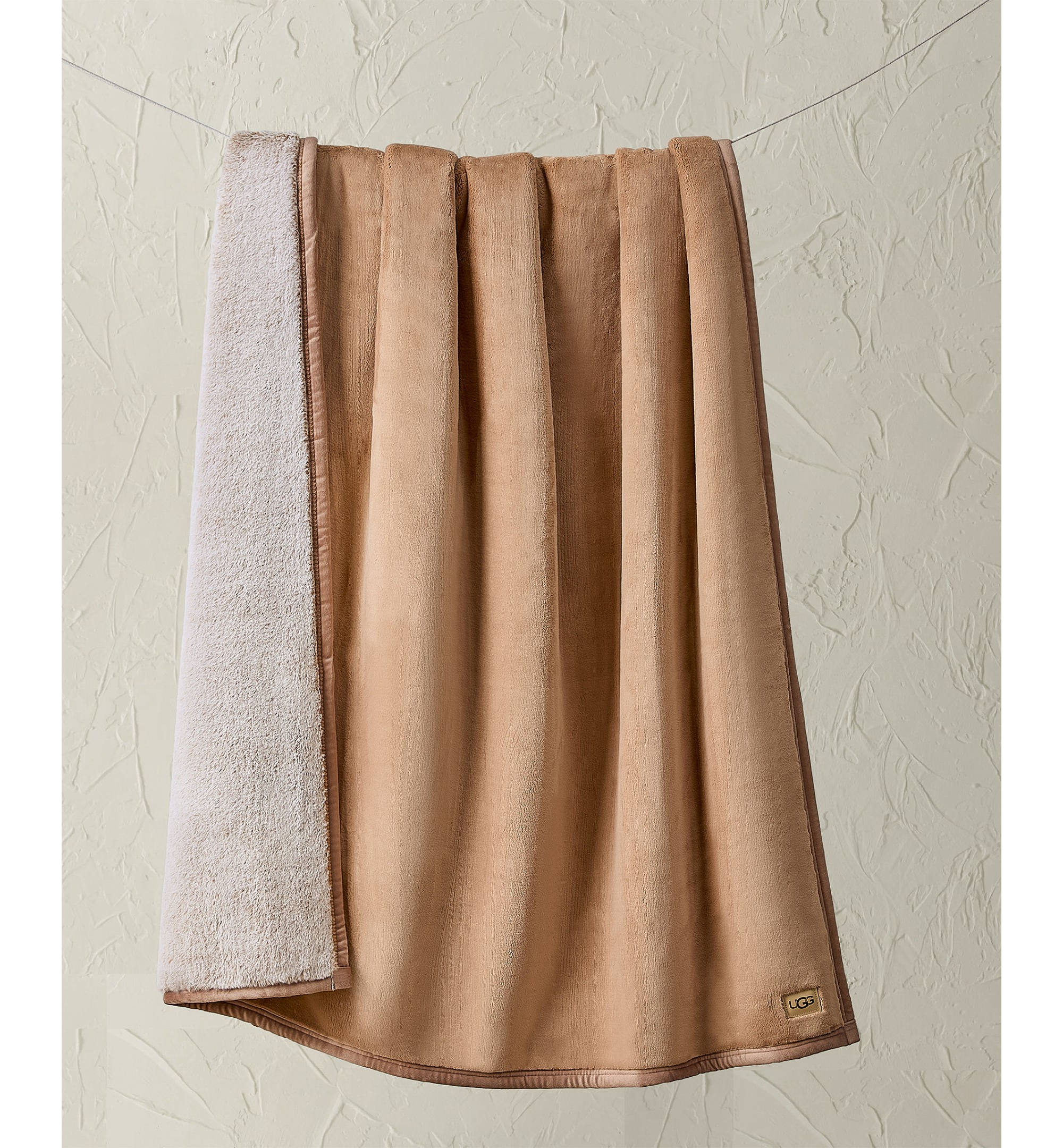 UGG® Salt Creek Reversible Throw, 50" x 70" - Sandalwood