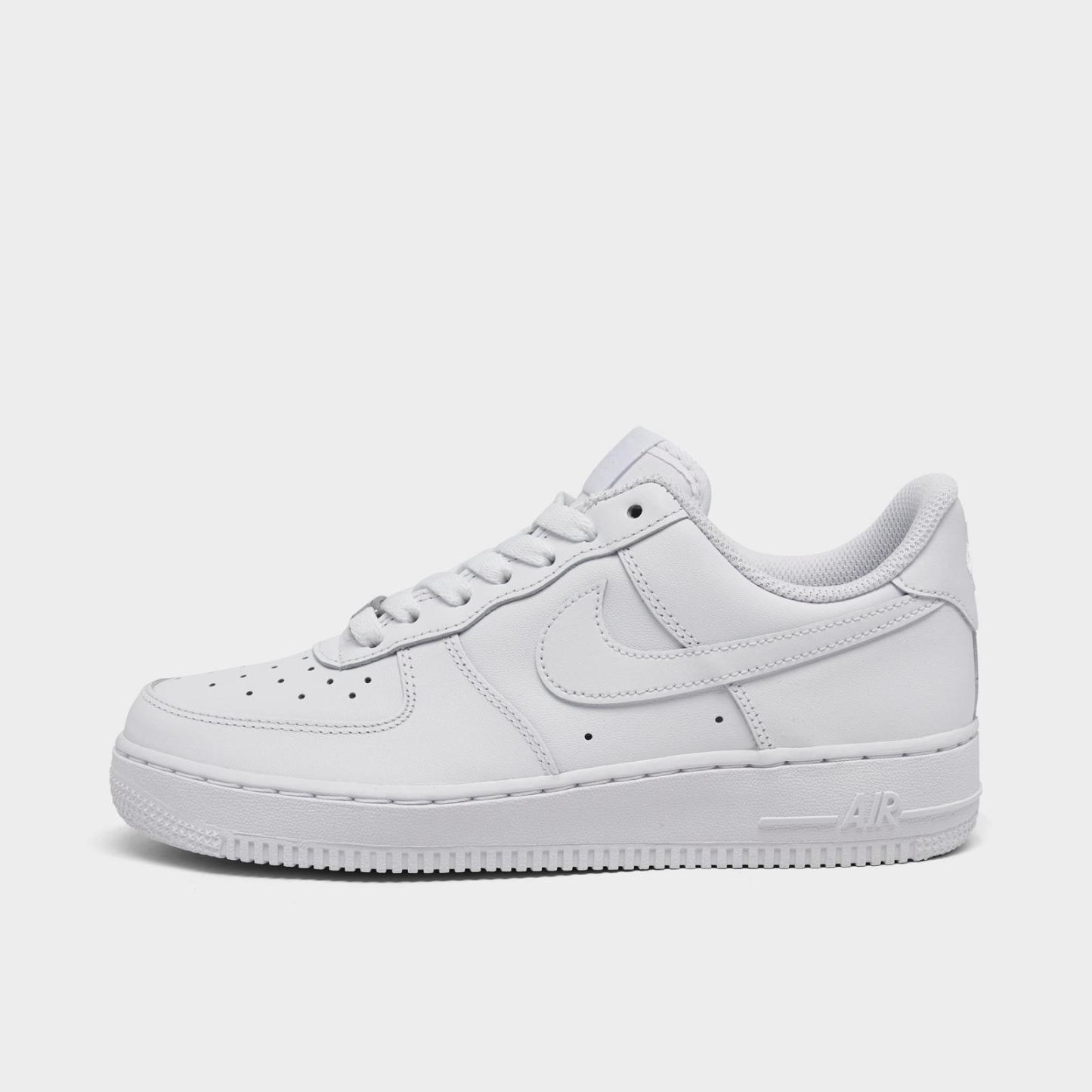 Women's Nike Air Force 1 Low Casual Shoes - White/White/White