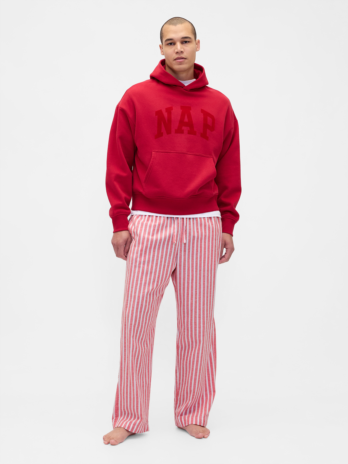 Adult Softest Flannel PJ Pants - Red stripe