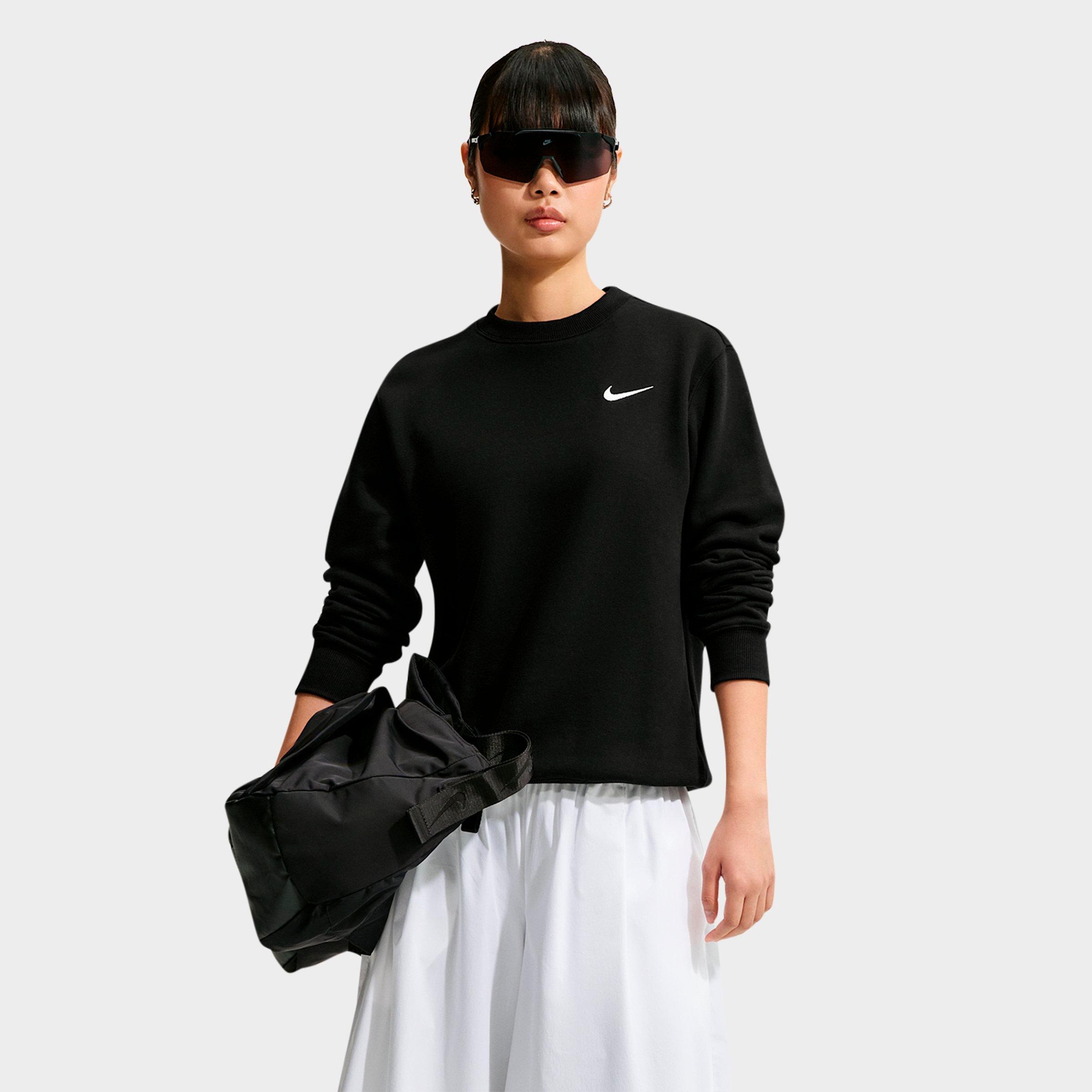 Women's Nithtke Studio Fleece Medium Weight Crewneck Sweatshirt - Total Black/Sail
