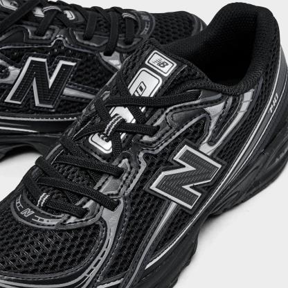 Little Kids' New Balance 740 Casual Shoes - Black/Silver Metallic - view 3