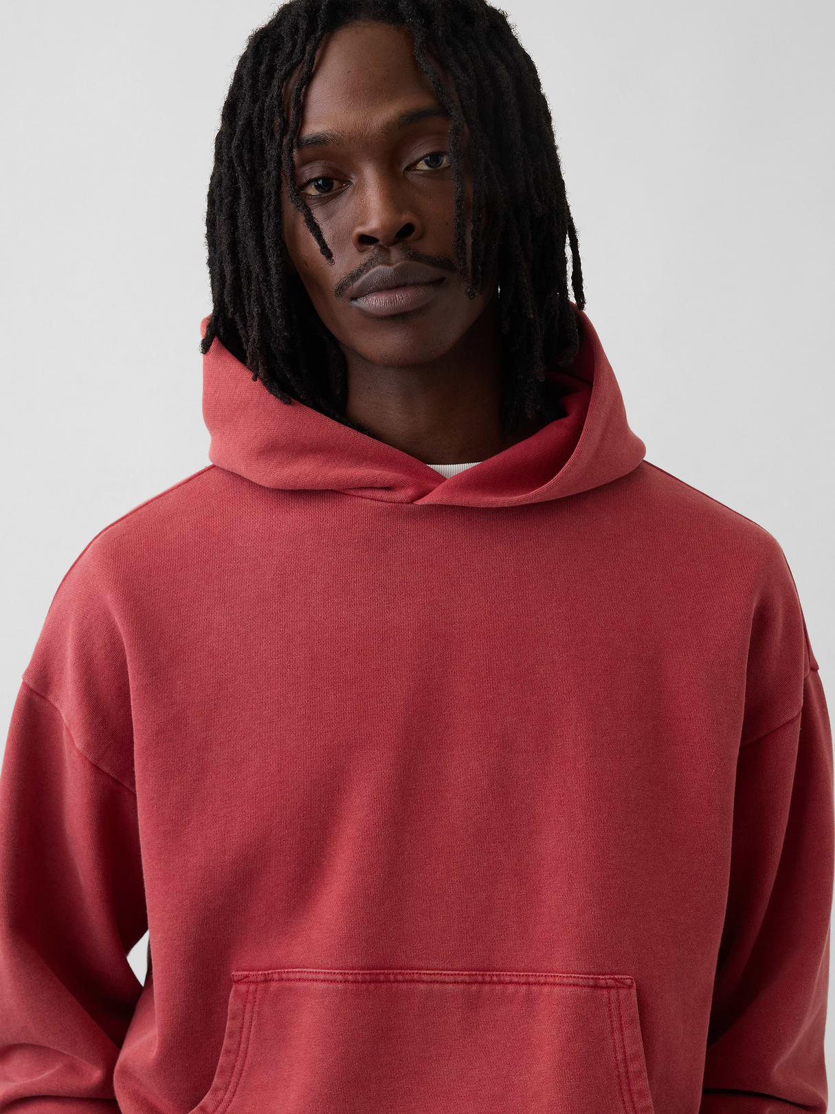 Adult Heavyweight Oversized Hoodie - BARN RED