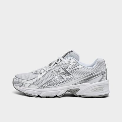 Big Kids' New Balance 740 Casual Shoes - White/Silver Metallic - view 1