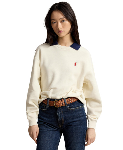 Polo Ralph Lauren Women's Crewneck Sweatshirt - Warm White