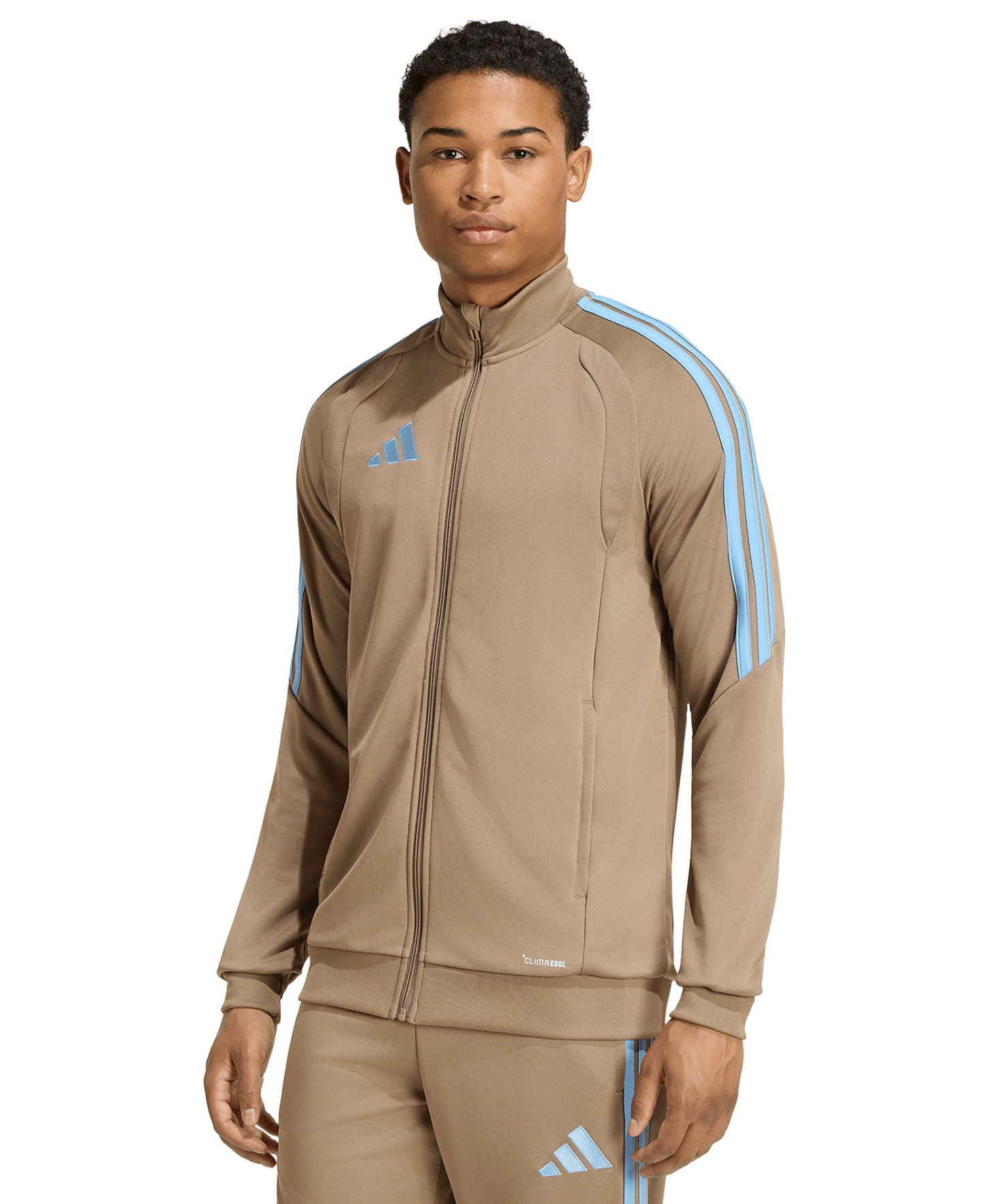 adidas Men's Tiro 26 League Zip-Front Training Jacket - Khaki Six