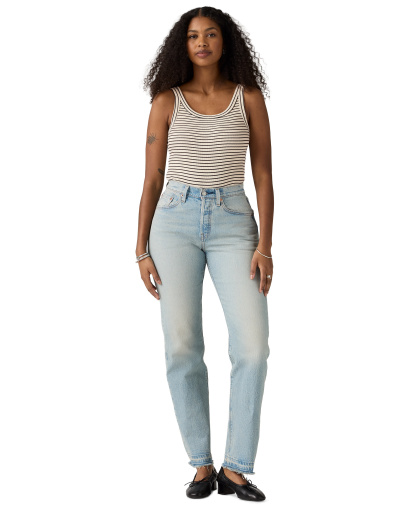 Levi's Women's 501 Curve High-Rise Straight-Leg Jeans - Yours And Mine