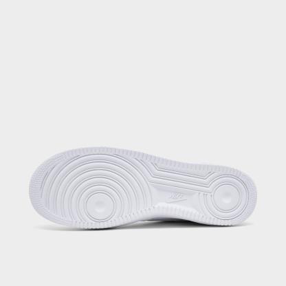 Men's Nithtke Air Force 1 '07 Patent Leather Casual Shoes - White/White - Bottom view