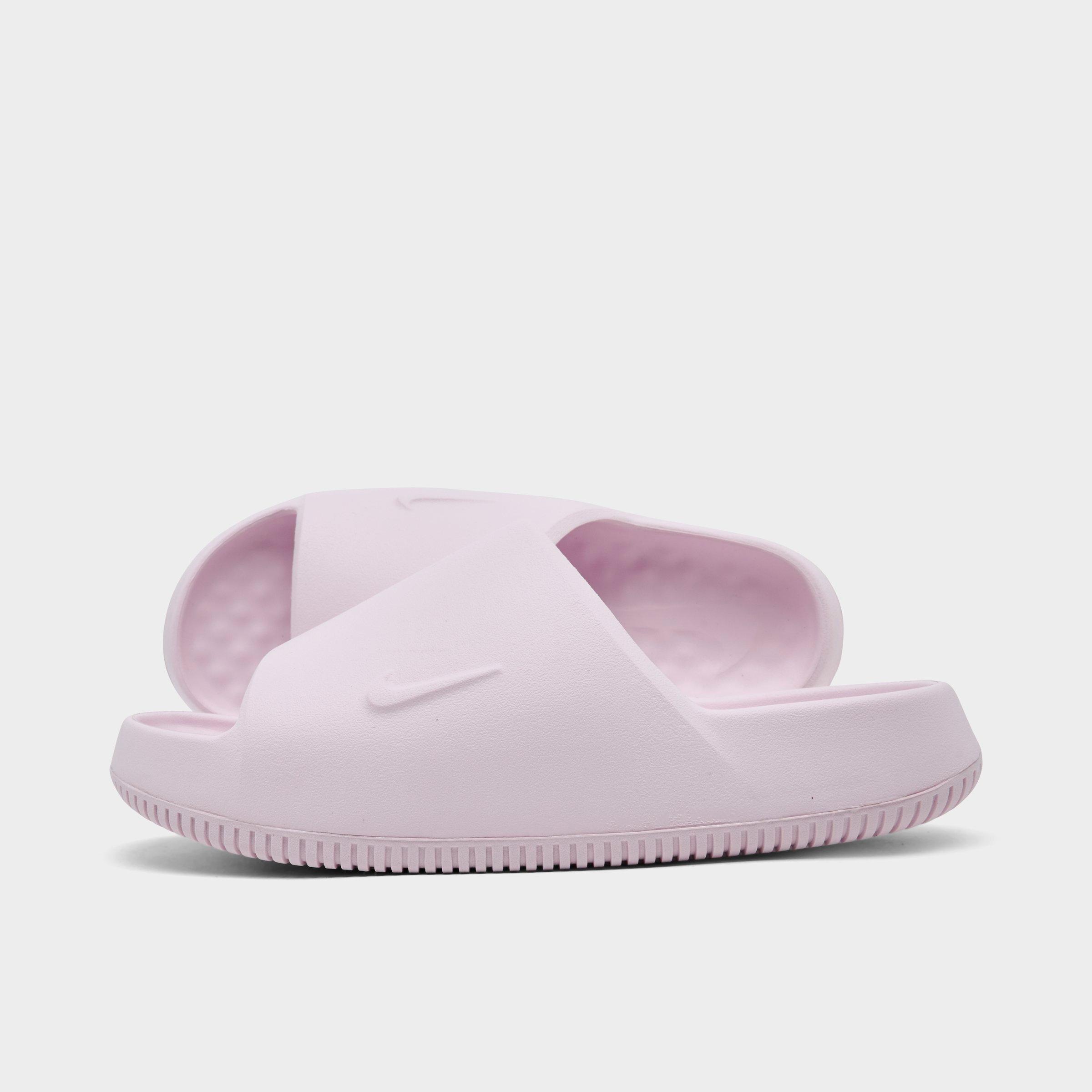 Women's Nithtke Calm 2.0 Slide Sandals - Pearl Pink/Pearl Pink/Pearl Pink - Left shoe facing left. Outside of the shoe.