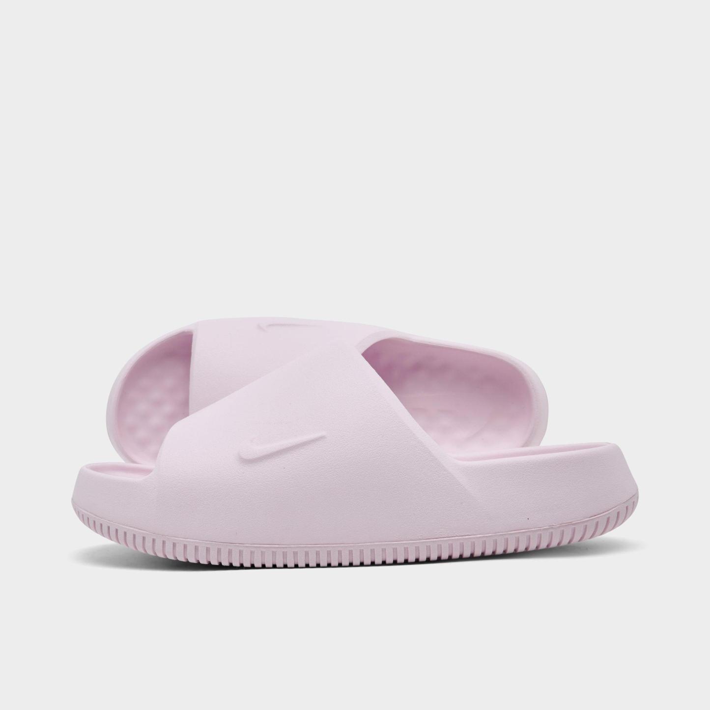 Women's Nithtke Calm 2.0 Slide Sandals - Pearl Pink/Pearl Pink/Pearl Pink - Left shoe facing left. Outside of the shoe.