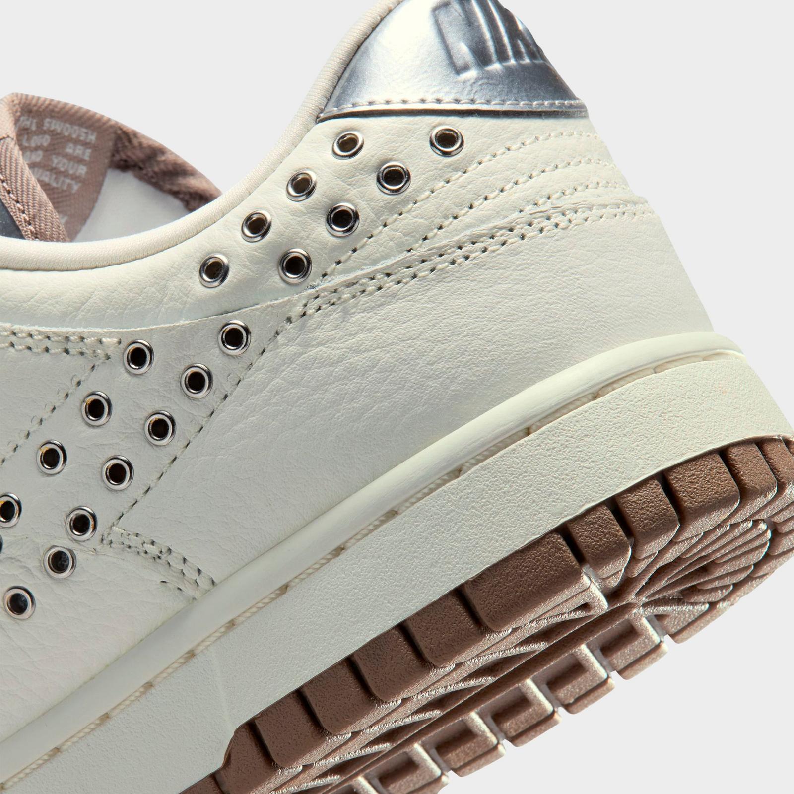 Women's Nike Dunk Low WNBA 30th Casual Shoes - Sail/Metallic Silver/Mink Brown