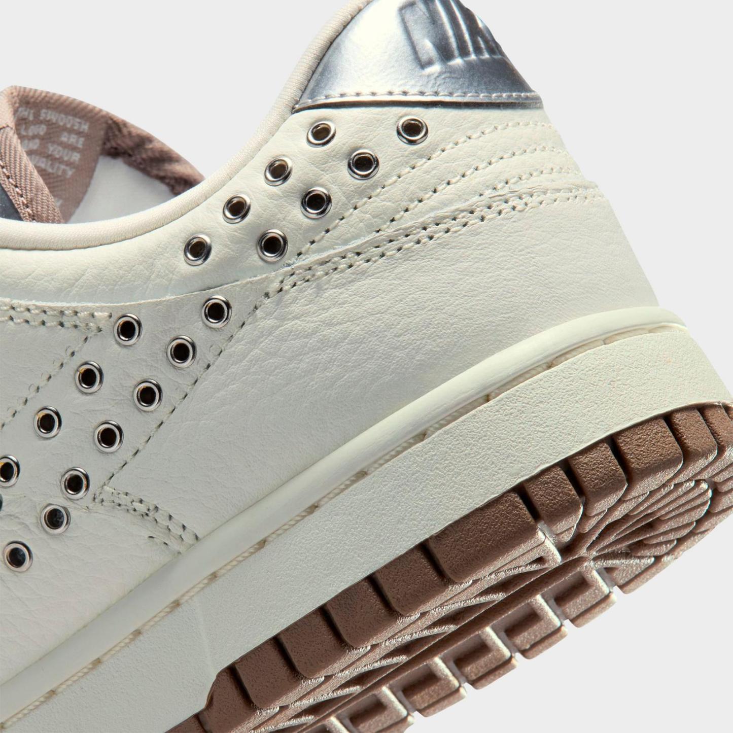 Women's Nike Dunk Low WNBA 30th Casual Shoes - Sail/Metallic Silver/Mink Brown