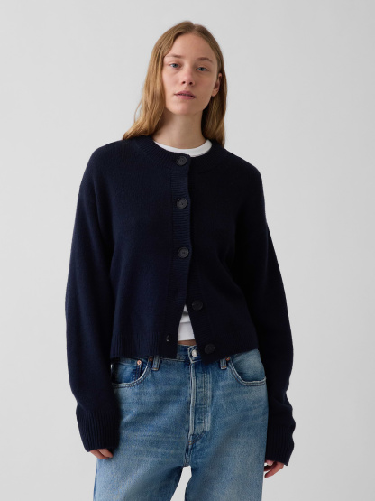 CashSoft Oversized Chunky Cardigan - New classic navy blue