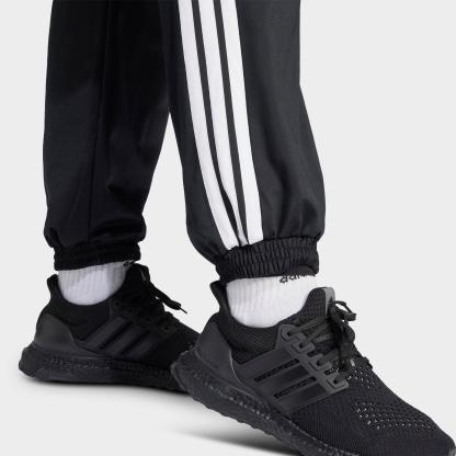Women's adidas Sportswear Essentials 3-Stripes Tricot Tracksuit Pants (Plus Size) - Black/White