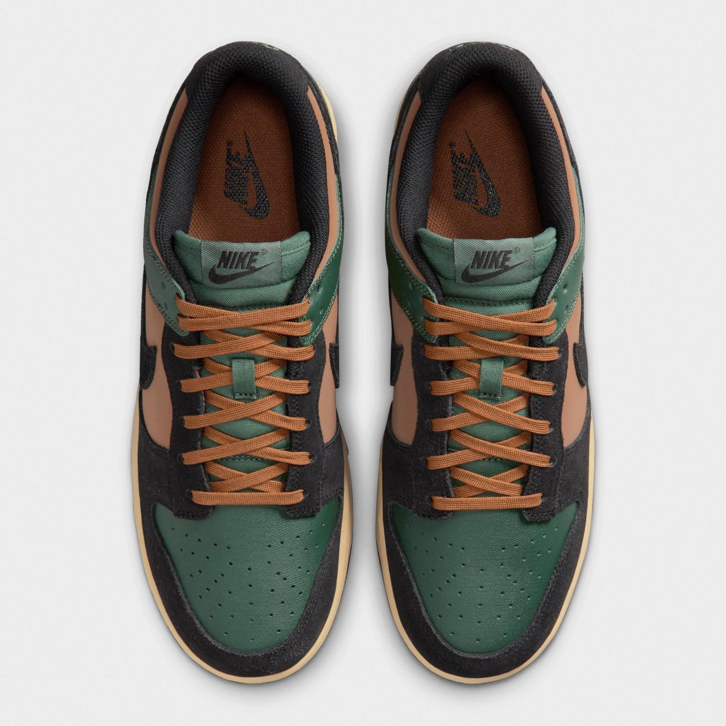 Men's Nithtke Dunk Low Retro Casual Shoes - Part 1 - Fir/Light British Tan/Sesame/Black - Top view