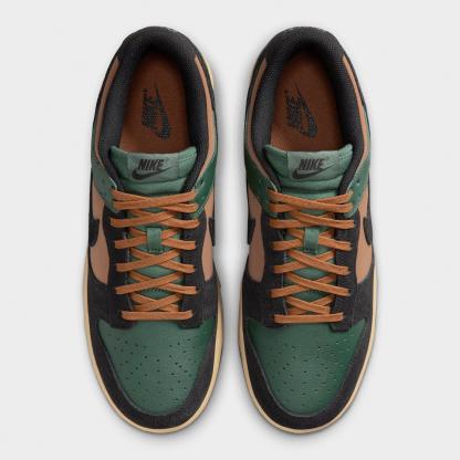Men's Nithtke Dunk Low Retro Casual Shoes - Part 1 - Fir/Light British Tan/Sesame/Black - Top view