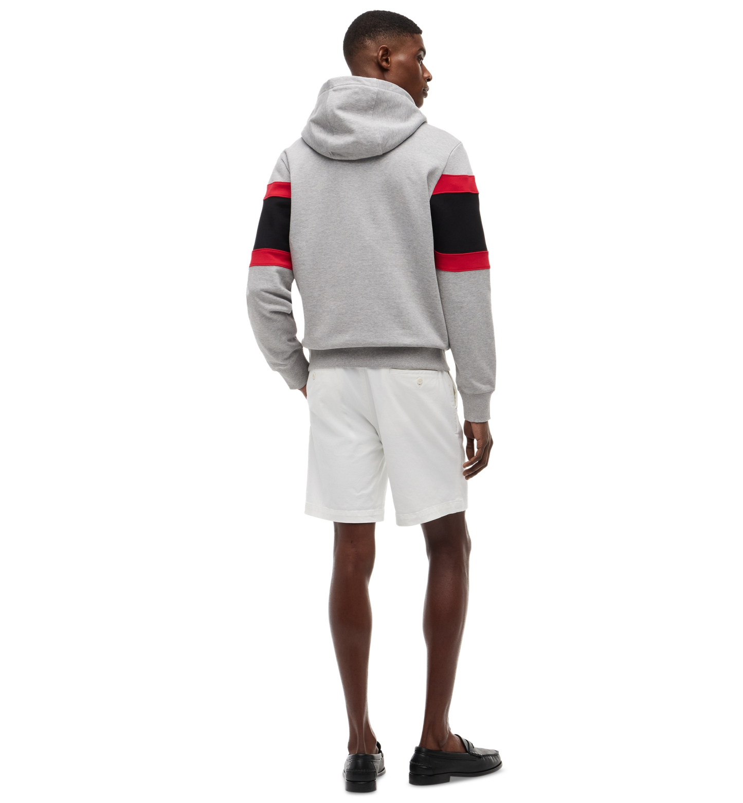 Tommy Hilfiger x Cadillac F1® Men's Panelled Script Hoodie - Light Gray Heather