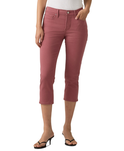 Levi's 311 Shaping Skinny Mid Rise Capri Jeans - Crushed Berry