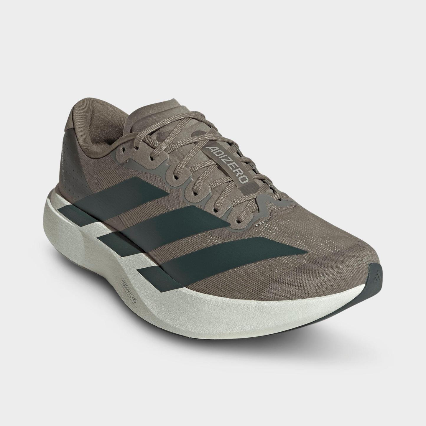 Men's adidas Adizero EVO SL Running Shoes - Part 1 - Clay/Legend Ivy/Light Brown - Both shoes facing left
