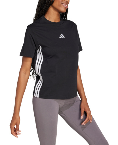adidas Women's Essentials 3-Stripes Cotton T-Shirt - Black/white