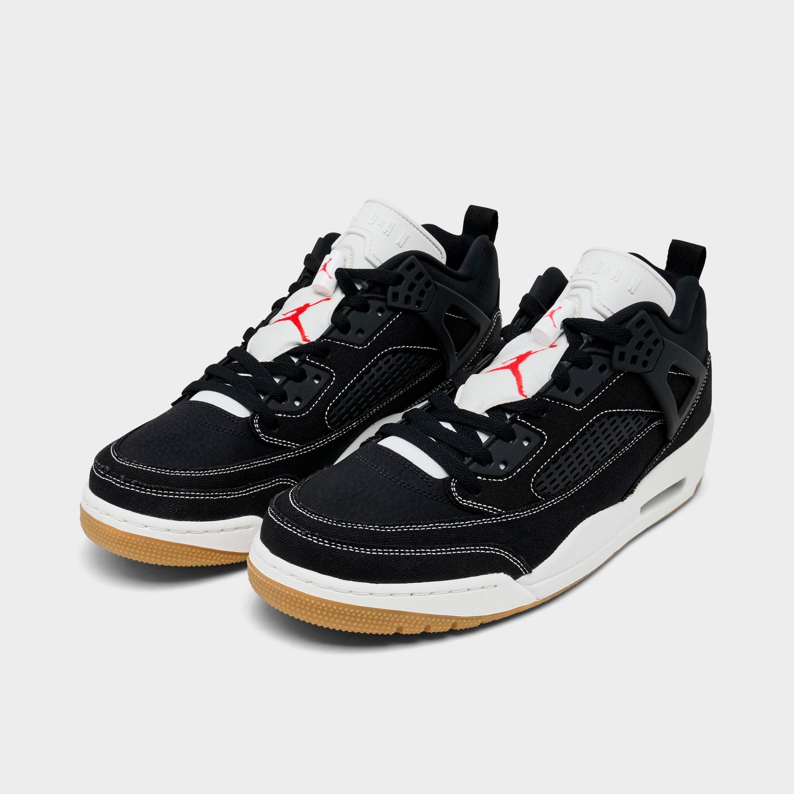 Men's Jordan Spizike Low Casual Shoes - Black/University Red/Gum Medium Brown/Sail - view 2