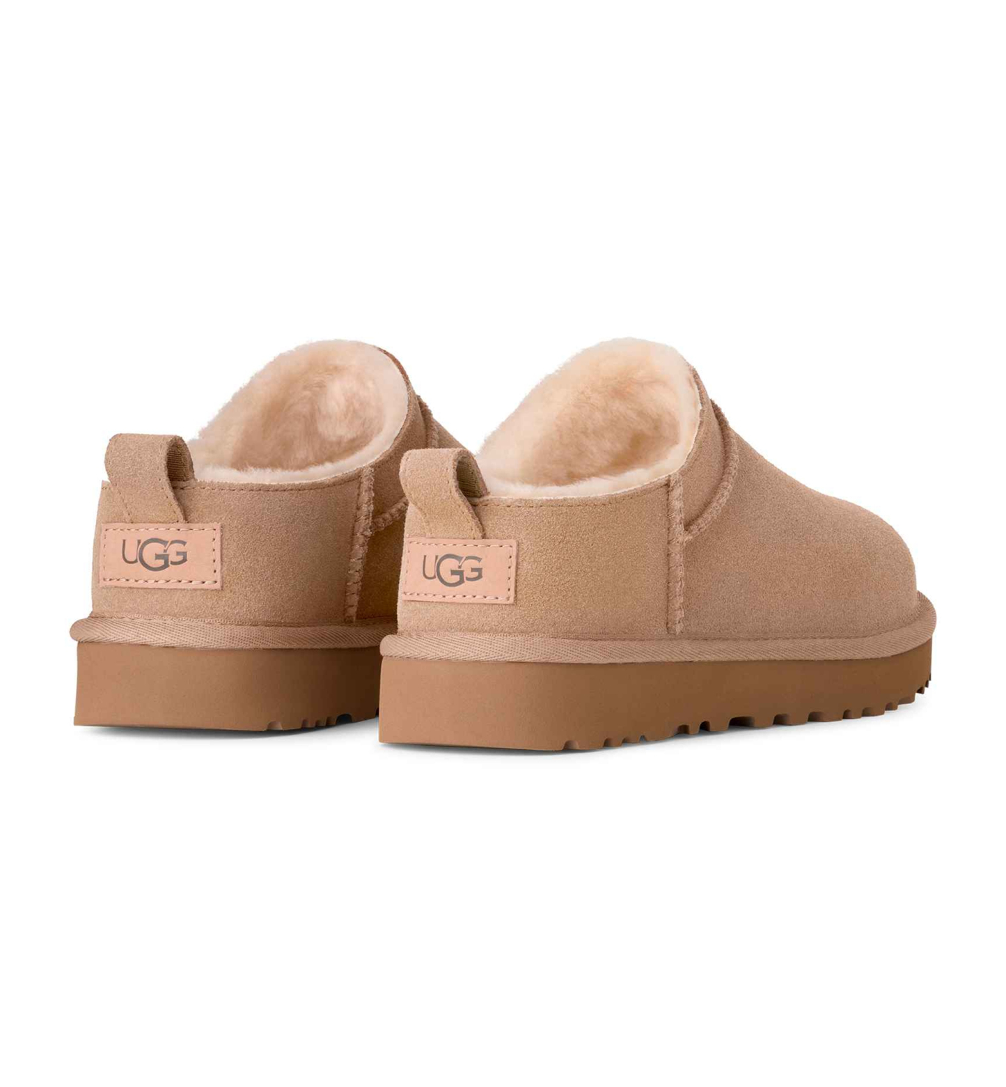 UGG® Women's Classic Micro Pull Tab Round Toe Booties - Sand