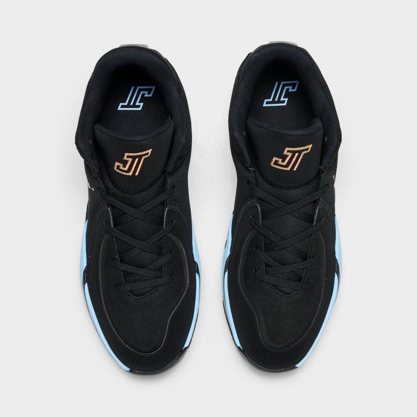 Men's Jordan Tatum 4 Basketball Shoes - Black/Ice Blue - view 5