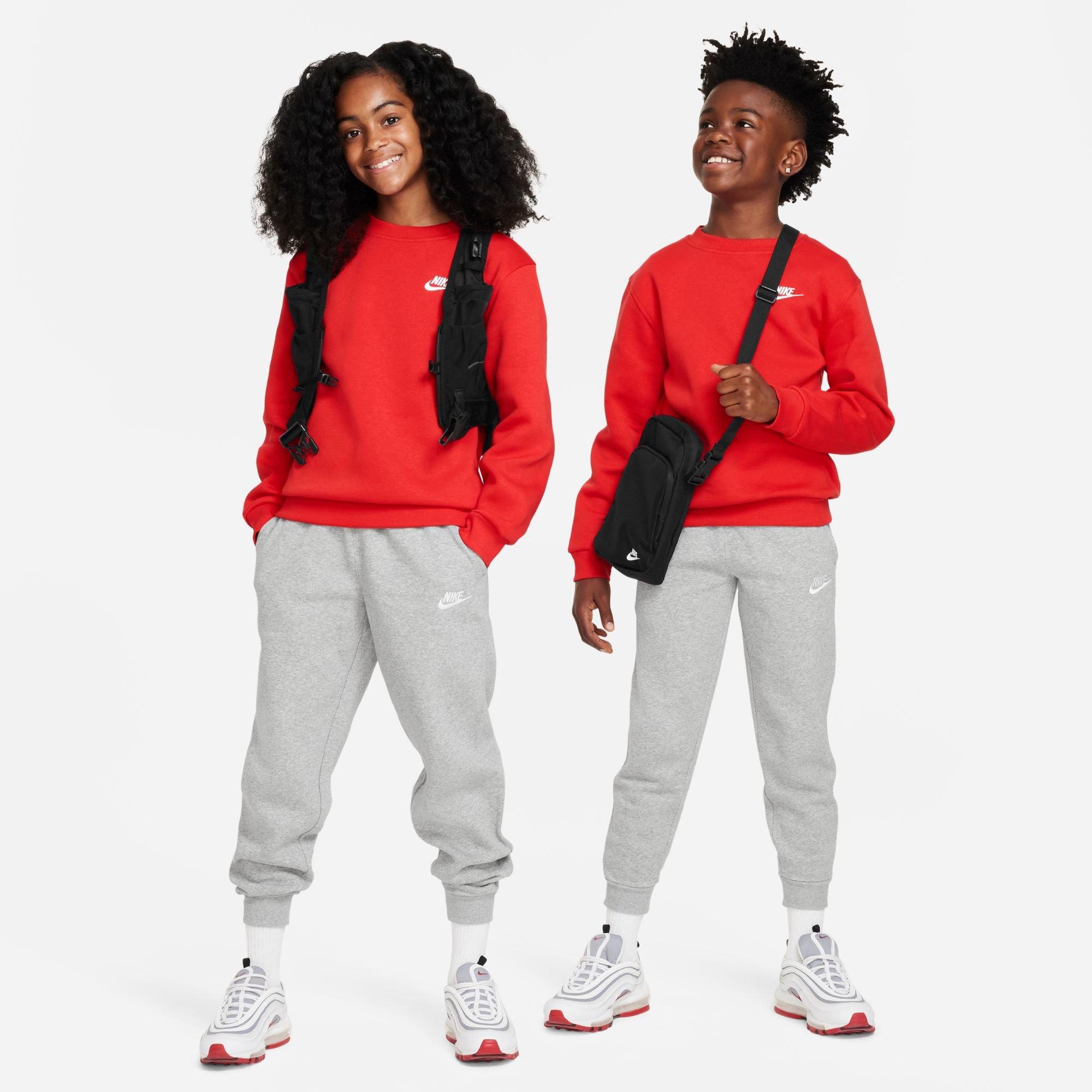 Big Kids' Nithtke Sportswear Club Fleece Sweatshirt - University Red/White
