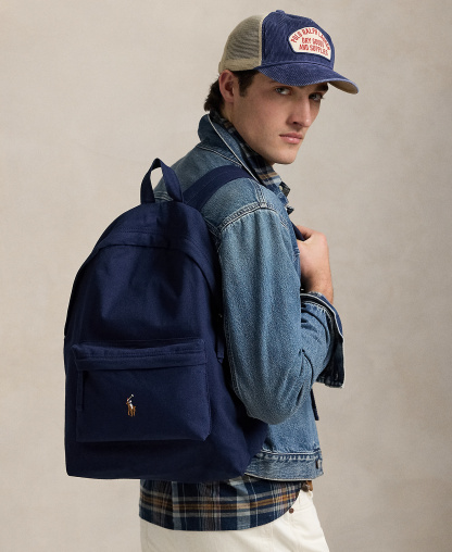 Polo Ralph Lauren Men's Canvas Backpack - Newport Navy