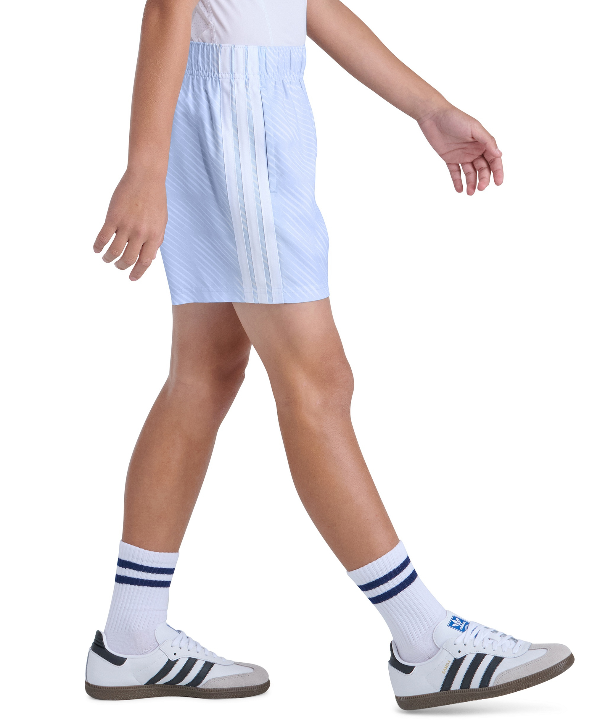 adidas Boys' 8-20 World Soccer Pull-on Shorts - Light Blue