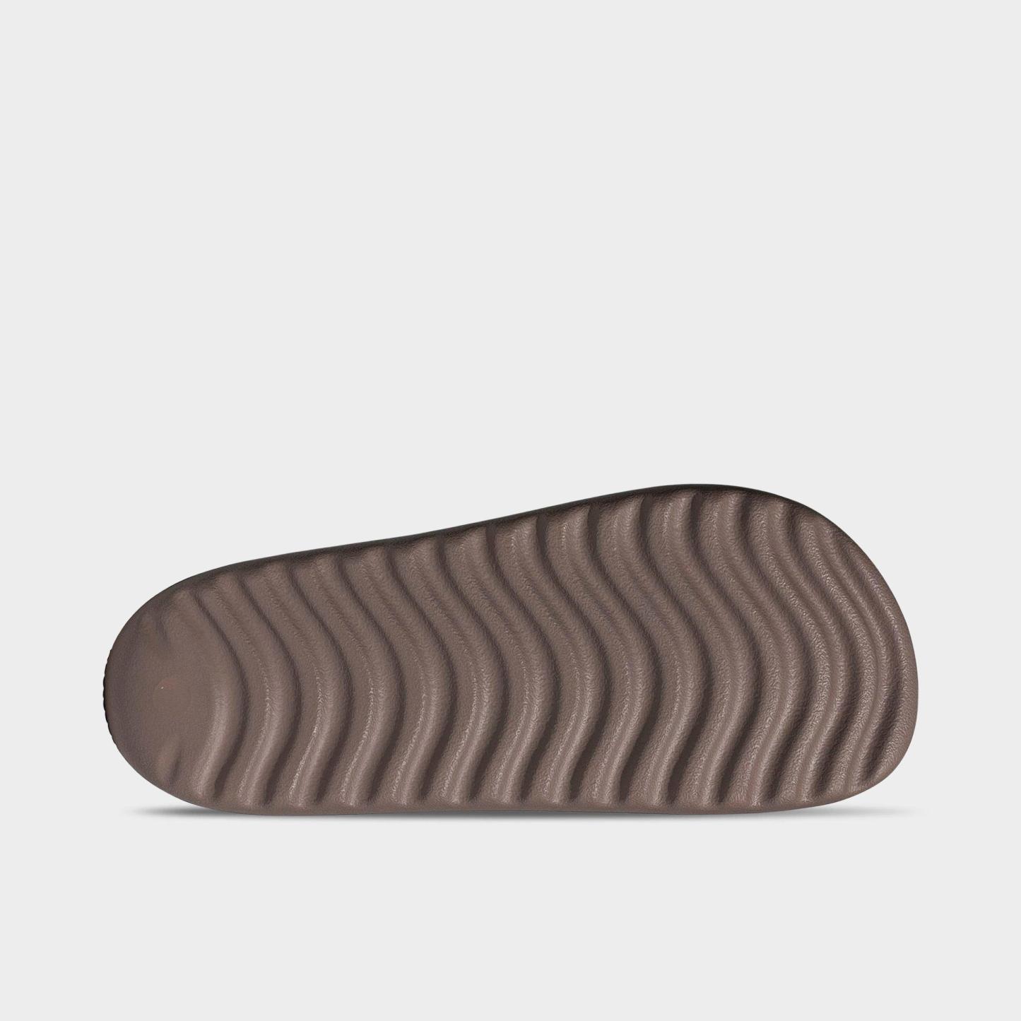 Men's adidas adilette Lumia Slide Sandals - Trace Brown/Trace Brown/Trace Brown - Bottom view