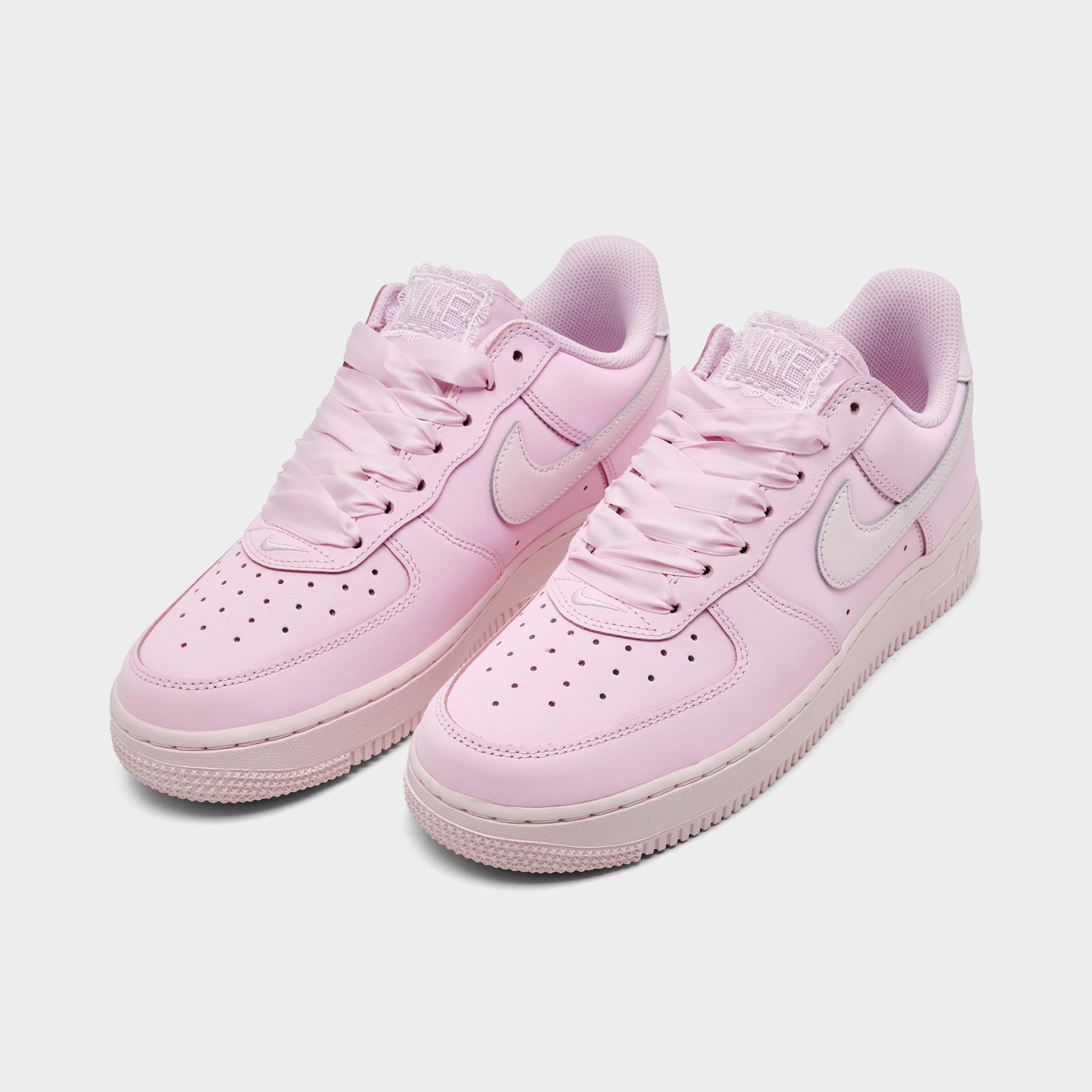 Women's Nithtke Air Force 1 Retro Premium Casual Shoes - Pink Foam/Pink Foam/Pearl Pink - Both shoes facing left