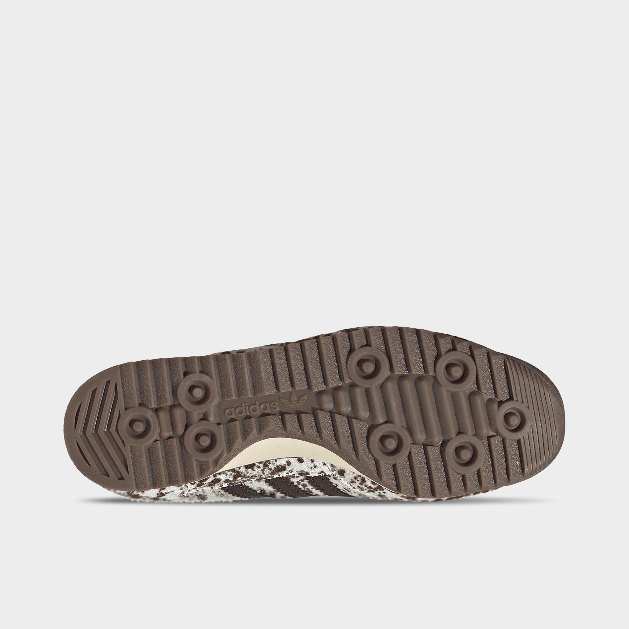 Women's adidas Originals SL 72 OG Pony Print Casual Shoes - Off White/Dark Brown/Rich Green - Bottom view