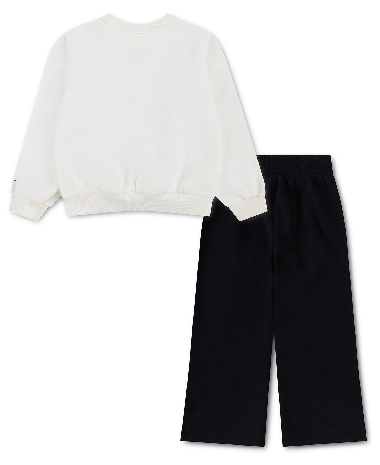 Nike Toddler Girls' 2T-4T Retro Remix Graphic Top and Pants, 2-Piece Set - White/Black