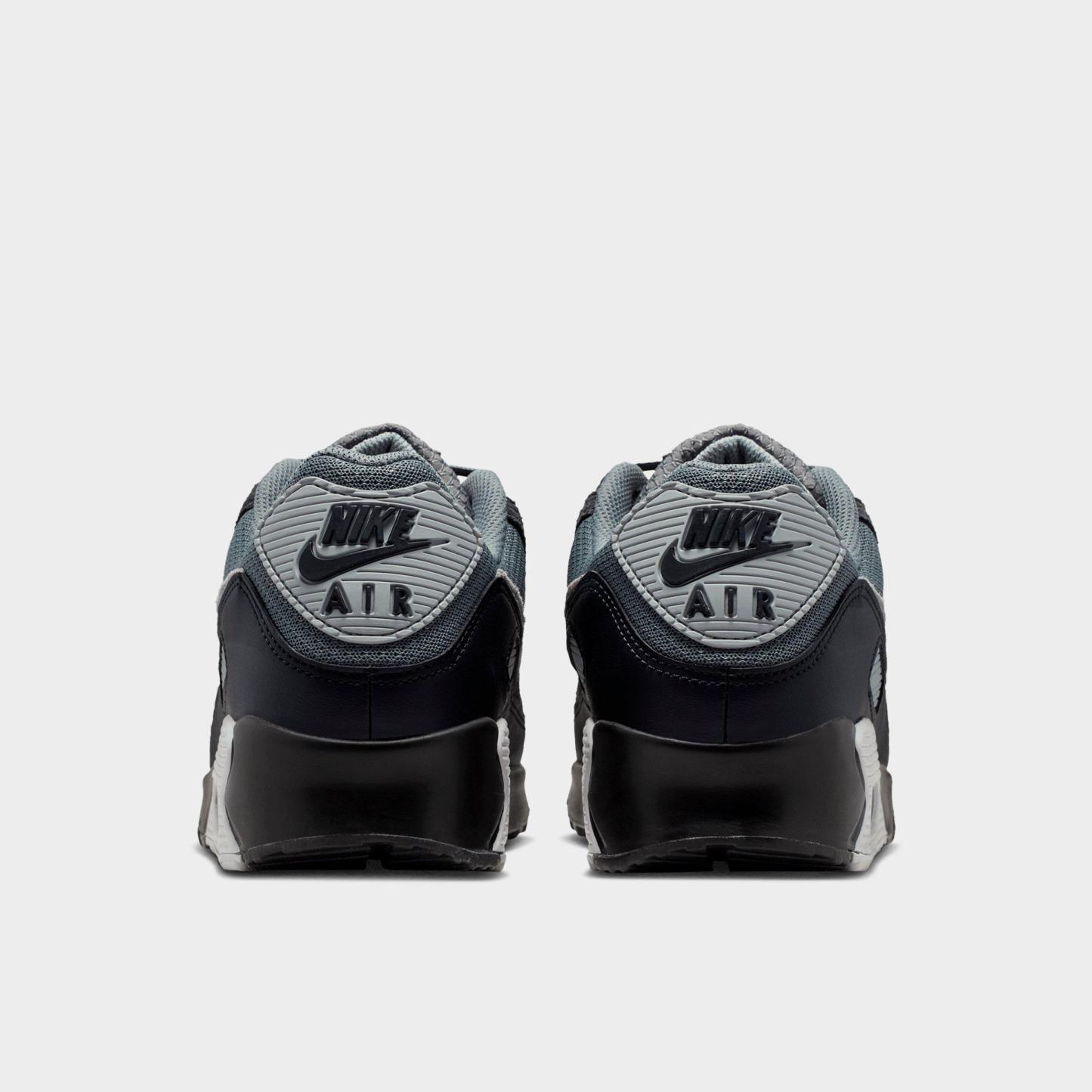 Men's Nithtke Air Max 90 Casual Shoes - Part 2 - Smoke Grey/Black/Dark Smoke Grey/Photon Dust - Back view
