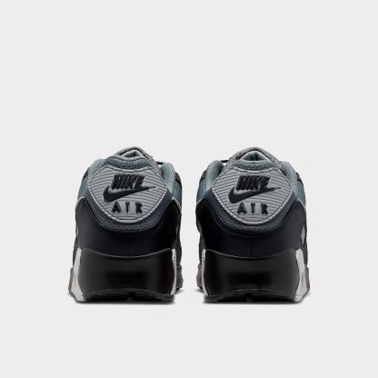Men's Nithtke Air Max 90 Casual Shoes - Part 2 - Smoke Grey/Black/Dark Smoke Grey/Photon Dust - Back view