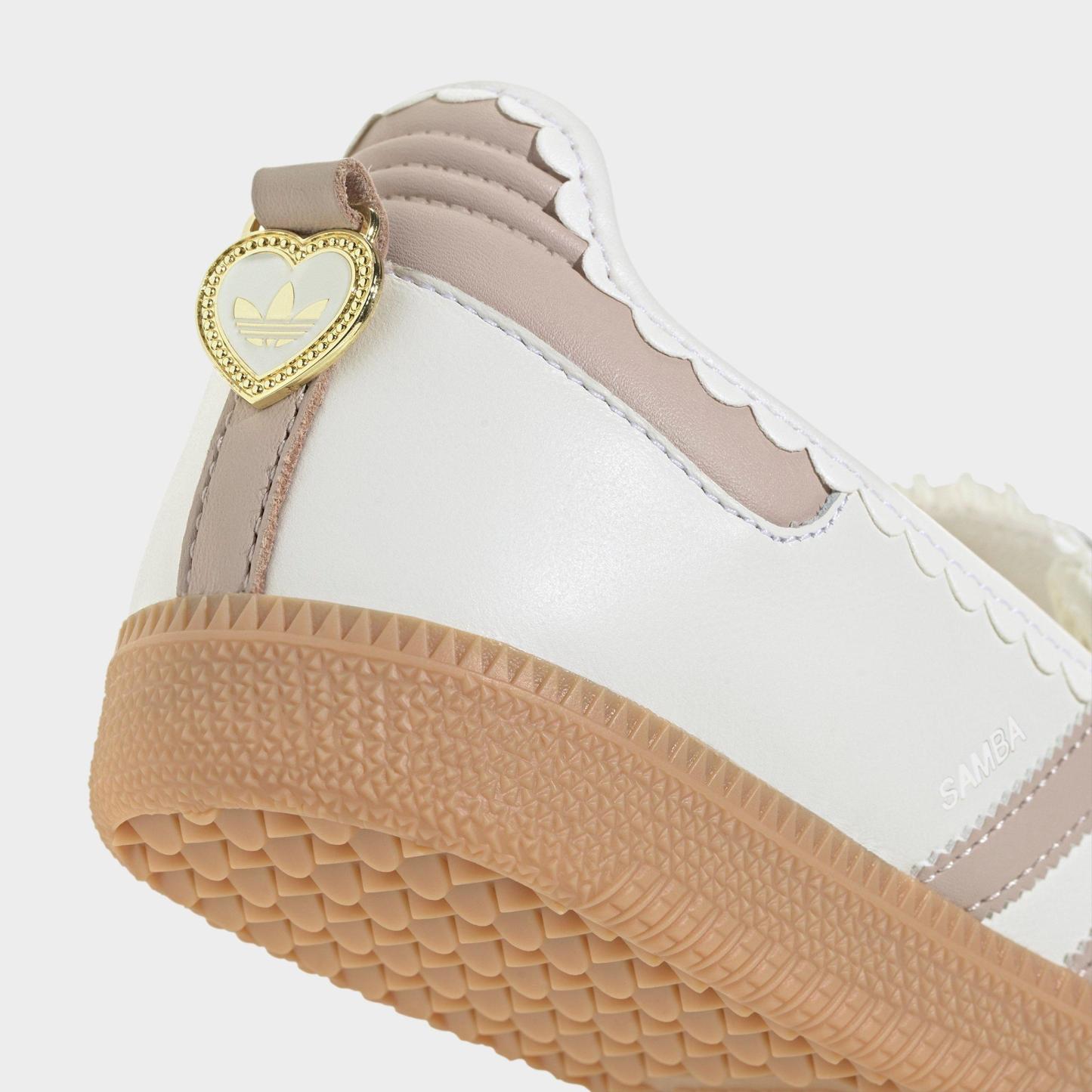 Women's adidas Originals Samba Jane Casual Shoes - Part 1 - Cloud White/Pink/Gum - Detail shot