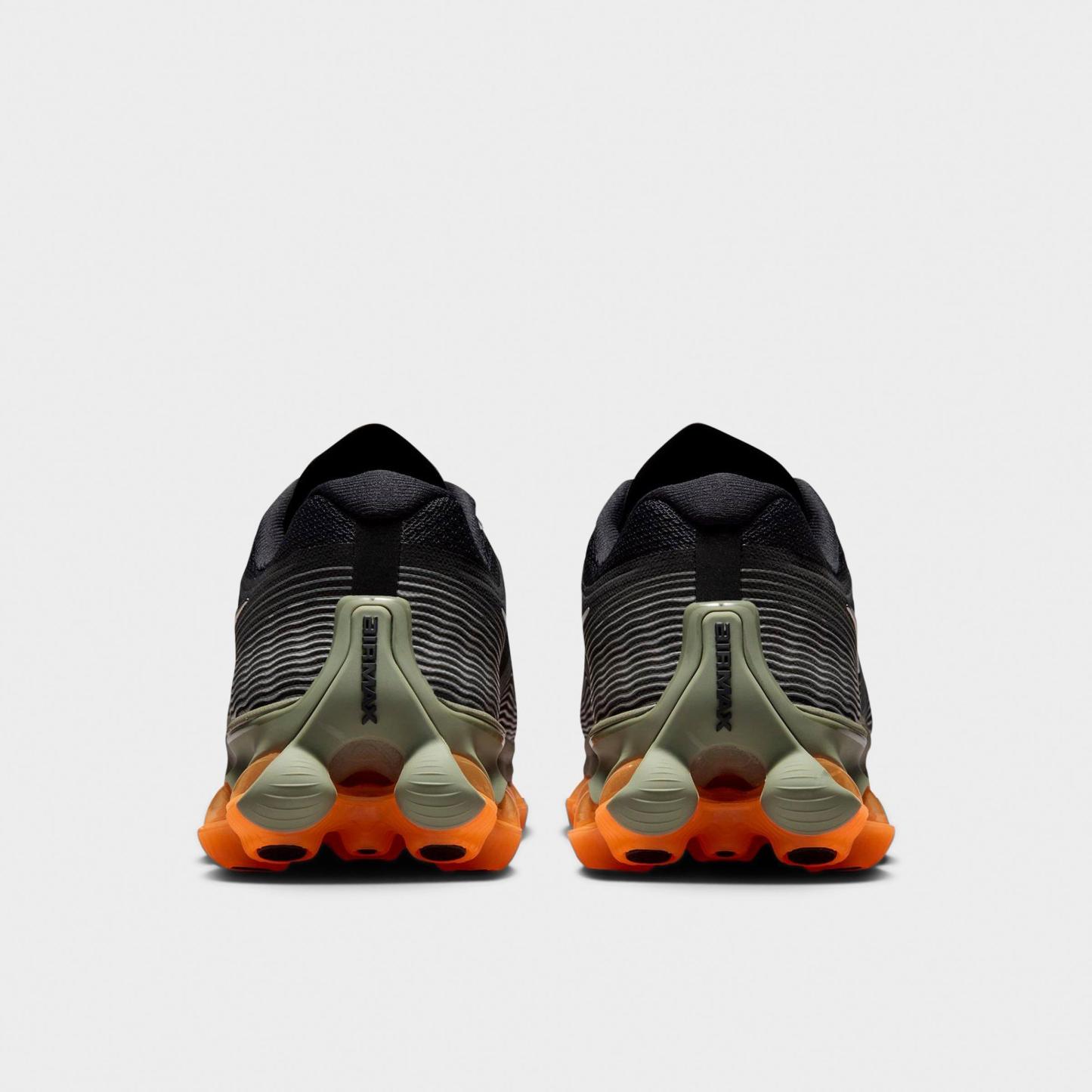Big Kids' Nithtke Air Liquid Max Casual Shoes - Black/Metallic Silver/Light Army - Back view