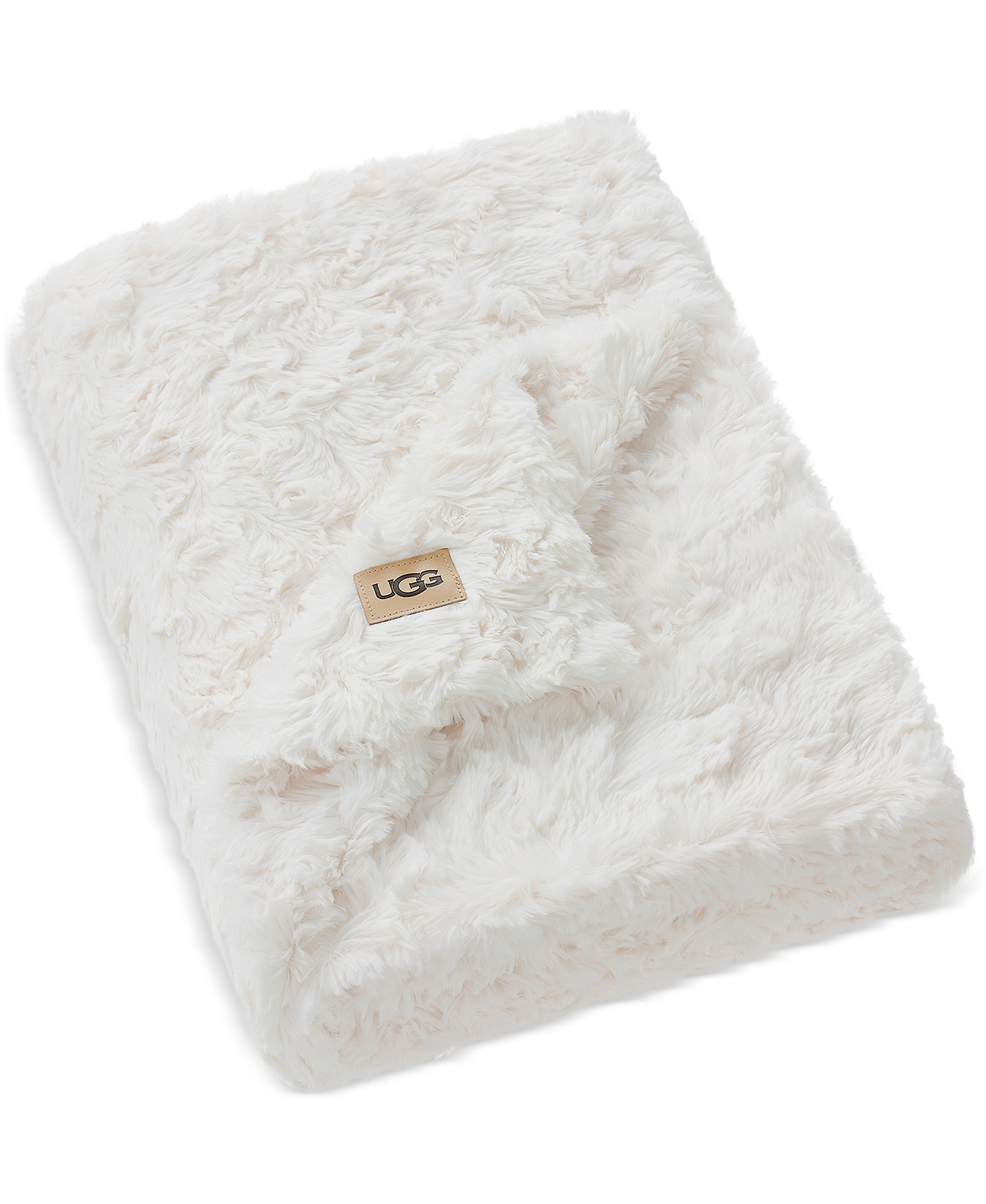 UGG® Adalee Faux Fur Throw, 50" x 70" - Natural