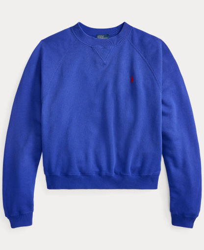 Polo Ralph Lauren Women's Lightweight Fleece Crew Neck Sweatshirt - Gala Blue