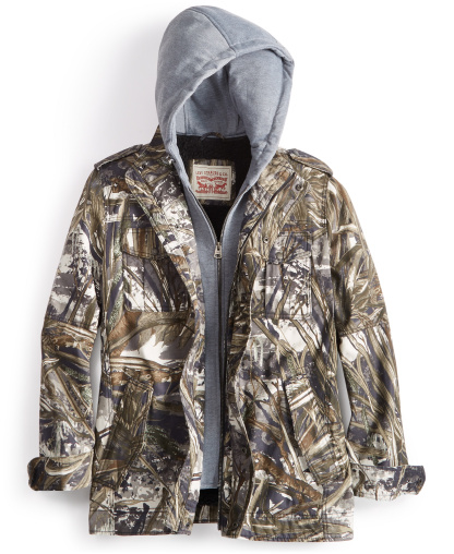 Levi's Men's Two Pocket Hooded Trucker Jacket - Real Tree Print