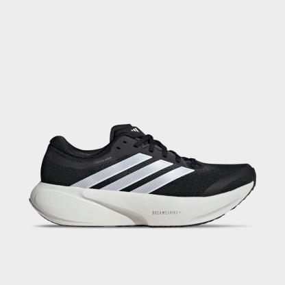 Women's adidas Supernova Rise 3 Running Shoes (Wide Width) - Core Black/Cloud White/Core Black - Left shoe facing left. Outside of the shoe.