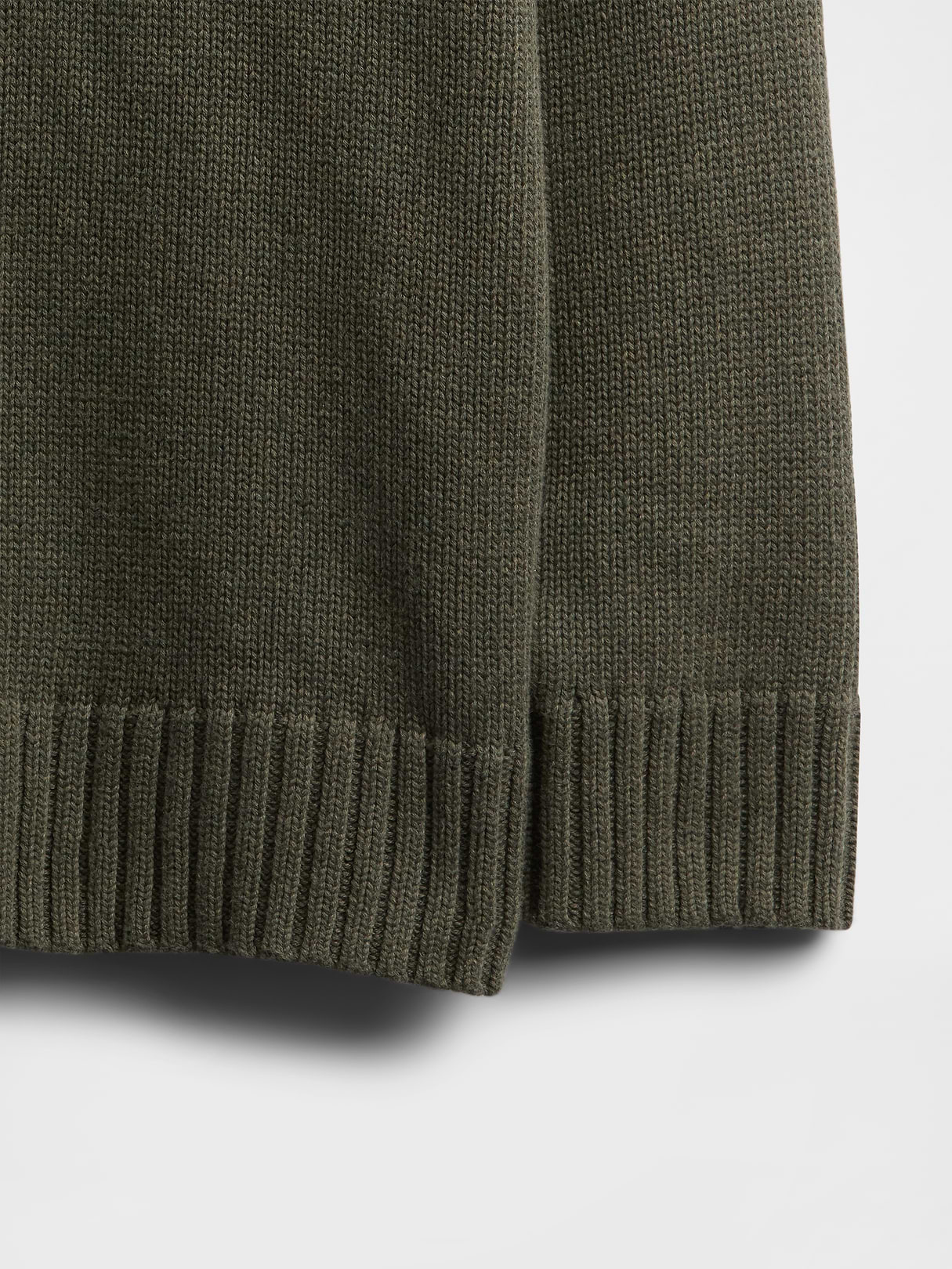 100% Cotton Oversized Sweater - Army jacket green