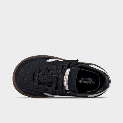 Kids' Toddler adidas Originals Handball Spezial Comfort Closure Stretch Lace Casual Shoes - Black/White/Gum - view 5